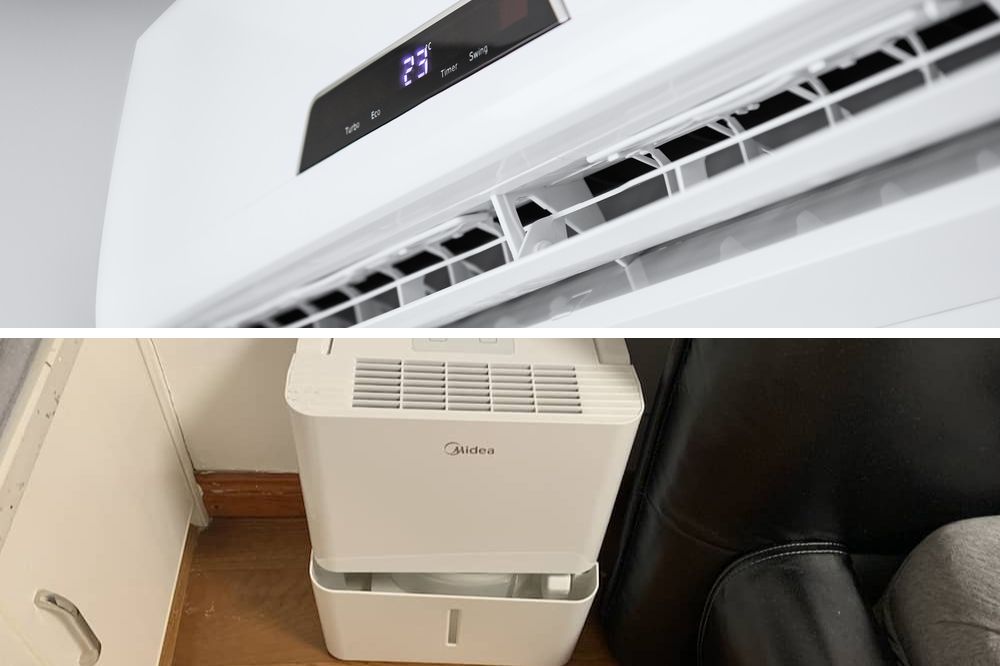 should you use a dehumidifier and an ac at the same time