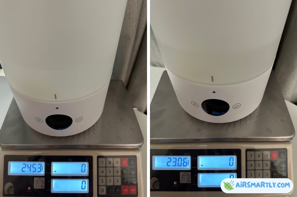 levoit 200s humidifier output comparison - 1