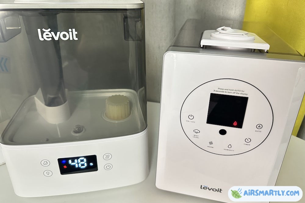 levoit humidifier red light