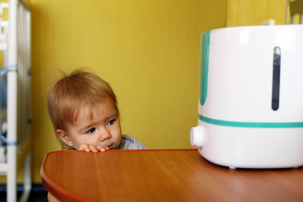 best placement for humidifier in baby
