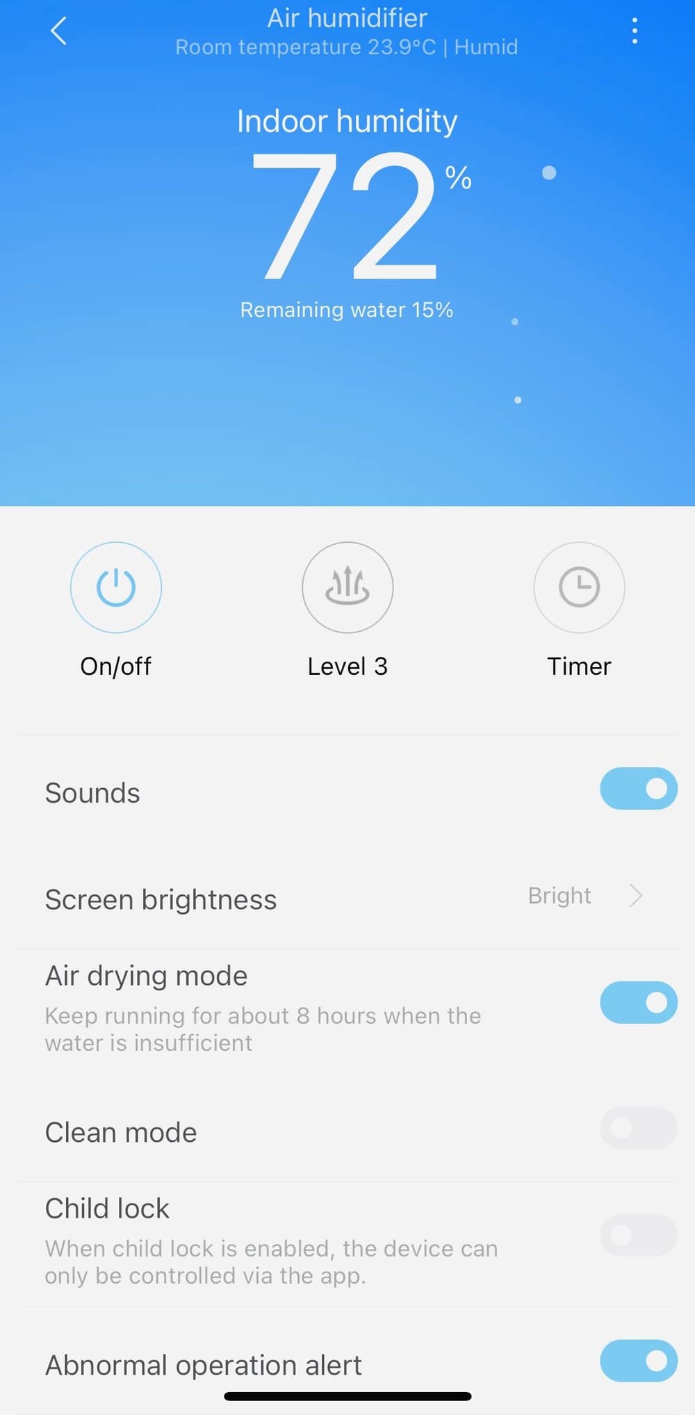 Smartmi Evaporative Humidifier 2 Review-app control-1